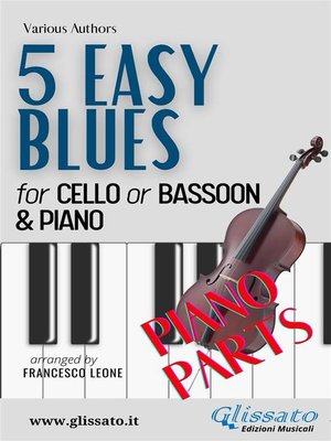 cover image of 5 Easy Blues--Cello/Bassoon & Piano (Piano parts)